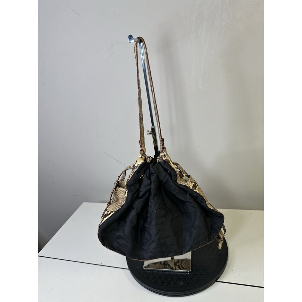 KATE SPADE Gold Coast Maryanne Large Quilted Snakeskin Python Leather Tote Purse